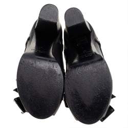 Marc by Marc Jacobs Black Leather Bow Pumps Size 37