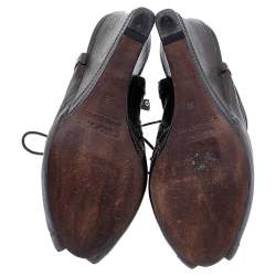 Marc by Marc Jacobs Brown Leather Wedge Booties Size 36