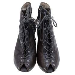 Marc by Marc Jacobs Brown Leather Wedge Booties Size 36