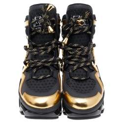 Pre Owned حذاء رياضي مارك باي مارك جاكبس نينجا شبك وجلد أسود مقاس 39