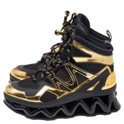 Pre Owned حذاء رياضي مارك باي مارك جاكبس نينجا شبك وجلد أسود مقاس 39