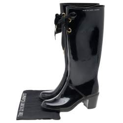 مملوكة مسبقًا حذاء بوت مطر مارك باي مارك جاكوبس مطاط أسود مقاس 37