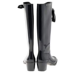 مملوكة مسبقًا حذاء بوت مطر مارك باي مارك جاكوبس مطاط أسود مقاس 37