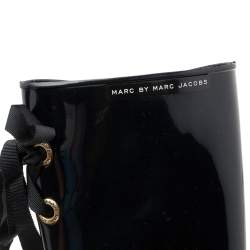 مملوكة مسبقًا حذاء بوت مطر مارك باي مارك جاكوبس مطاط أسود مقاس 37