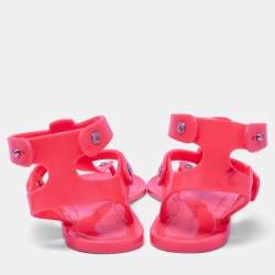 Pre Owned Marc by Marc Jacobs Pink Jelly Thong Flats Size 37