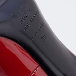 Pre Owned Marc by Marc Jacobs Red Patent Leather Peep Toe Pumps Size 39