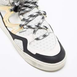 Pre Owned Marc by Marc Jacobs Multicolor Leather And Mesh High Top Sneakers Size 36