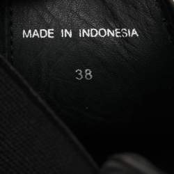 Pre Owned Marc by Marc Jacobs Black Suede Graham Studded High Top Sneakers Size 38