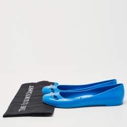 Pre Owned Marc by Marc Jacobs Blue Jelly Mouse Ballet Flats Size 36