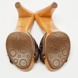 Marc by Marc Jacobs Brown Leather Slide Clog  Size 36