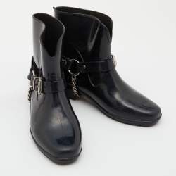 Marc by Marc Jacobs Black Rubber Rain Boots Size 38