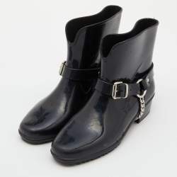 Marc by Marc Jacobs Black Rubber Rain Boots Size 38