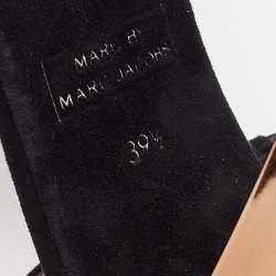 مملوكة مسبقًا Marc by Marc Jacobs Black Suede Block Heel Sandals Size 39.5