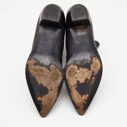 مملوكة مسبقًا Marc by Marc Jacobs Black Suede Chelsea Pointed Toe Ankle Booties Size 38