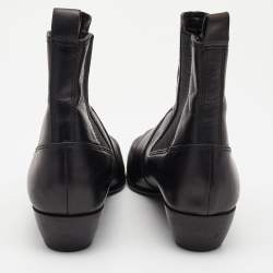 مملوكة مسبقًا Marc by Marc Jacobs Black Suede Chelsea Pointed Toe Ankle Booties Size 38