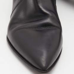 مملوكة مسبقًا Marc by Marc Jacobs Black Suede Chelsea Pointed Toe Ankle Booties Size 38