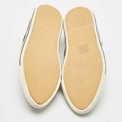 Pre Owned Marc by Marc Jacobs Black Leather Low Top Sneakers Size 39.5