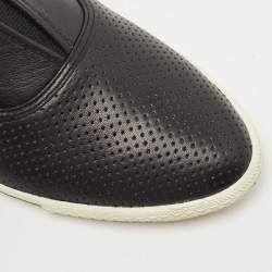 Pre Owned Marc by Marc Jacobs Black Leather Low Top Sneakers Size 39.5