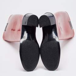 مملوكة مسبقًا Marc by Marc Jacobs Red Rubber Block Heel Knee Length Boots Size 37