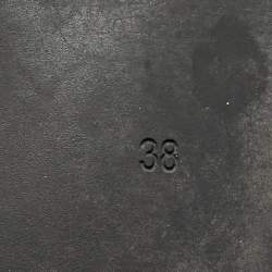 Pre Owned Marc by Marc Jacobs Metallic Blue Embossed Python Mouse Scrunch Ballet Flats Size 38