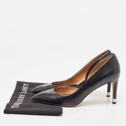 Marc by Marc Jacobs Black Leather D'orsay Pumps Size 38.5
