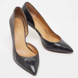 Marc by Marc Jacobs Black Leather D'orsay Pumps Size 38.5