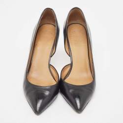 Marc by Marc Jacobs Black Leather D'orsay Pumps Size 38.5