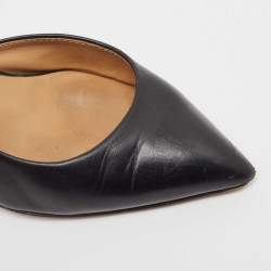 Marc by Marc Jacobs Black Leather D'orsay Pumps Size 38.5