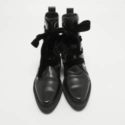 Marc by Marc Jacobs Black Leather Ankle Boots Size 37.5