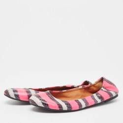 Marc by Marc Jacobs Tricolor Embossed Python Ballet Flats Size 37.5