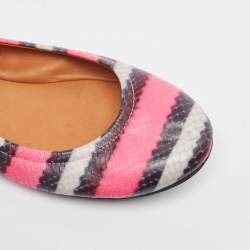 Marc by Marc Jacobs Tricolor Embossed Python Ballet Flats Size 37.5