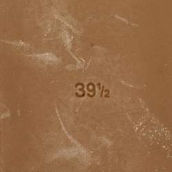 Pre Owned Marc by Marc Jacobs Gold Leather Mouse Ankle Strap Flats Size 39.5