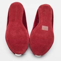 Marc by Marc Jacobs Burgundy Velvet Cat Ballet Flats Size 37.5