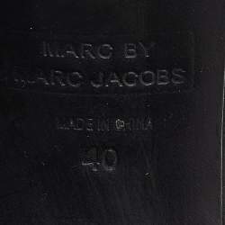 Marc By Marc Jacobs Black Leather Strappy Platform Sandals Size 40