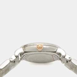 Pre Owned Marc By Marc Jacobs White Two-Tone Stainless Steel Roxy MJ3553 Women's Wristwatch 28 mm