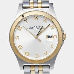 Marc By Marc Jacobs Silver Two Tone Stainless Steel Slim MBM3319 Women's Wristwatch 36 mm