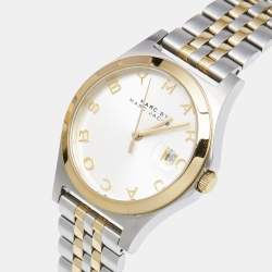 Marc By Marc Jacobs Silver Two Tone Stainless Steel Slim MBM3319 Women's Wristwatch 36 mm