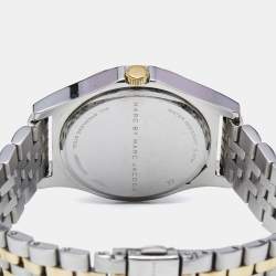 Marc By Marc Jacobs Silver Two Tone Stainless Steel Slim MBM3319 Women's Wristwatch 36 mm