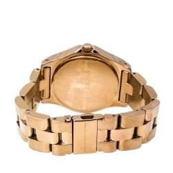 Marc By Marc Jacobs Rose Gold Tone Stainless Steel Blade MBM3127 Women's Wristwatch 36 mm