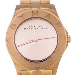 Marc By Marc Jacobs Rose Gold Tone Stainless Steel Blade MBM3127 Women's Wristwatch 36 mm