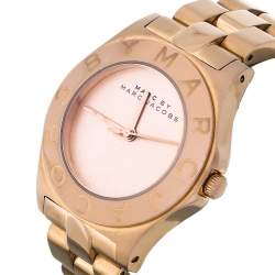 Marc By Marc Jacobs Rose Gold Tone Stainless Steel Blade MBM3127 Women's Wristwatch 36 mm