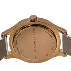 Marc By Marc Jacobs White Rose Gold Tone Stainless Steel MBM1201 Women's Wristwatch 40 mm