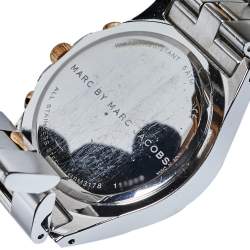 مملوكة مسبقًا  Marc By Marc Jacobs Silver Two-Tone Stainless Steel Blade MBM3178 Women's Wristwatch 41 mm