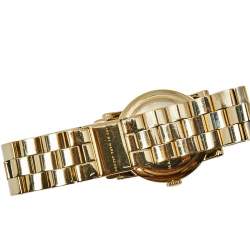 Marc By Marc Jacobs Grey Gold Tone Stainless Steel Amy MBM3273 Women's Wristwatch 36 mm