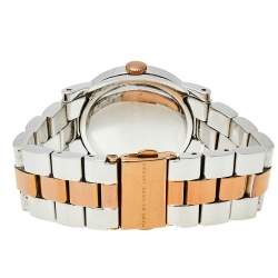 Marc By Marc Jacob Silver Two Tone Stainless Steel Amy MBM3194 Women's Wristwatch 36 mm