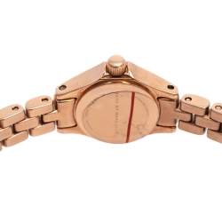Pre Owned Marc by Marc Jacobs Rose Gold Plated Stainless Steel Blade MBM3341 Women's Wristwatch 14 mm