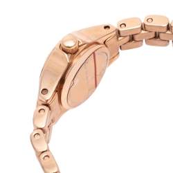 Pre Owned Marc by Marc Jacobs Rose Gold Plated Stainless Steel Blade MBM3341 Women's Wristwatch 14 mm
