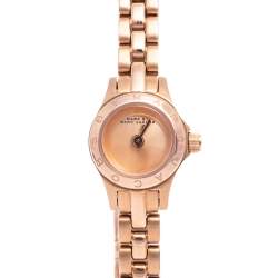 Pre Owned Marc by Marc Jacobs Rose Gold Plated Stainless Steel Blade MBM3341 Women's Wristwatch 14 mm