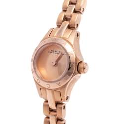 Pre Owned Marc by Marc Jacobs Rose Gold Plated Stainless Steel Blade MBM3341 Women's Wristwatch 14 mm