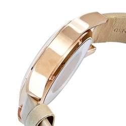 Marc by Marc Jacobs Brown Rose Gold Plated Stainless Steel Leather Henry MBM1245 Women's Wristwatch 40 mm